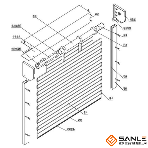 防火卷帘门安装图